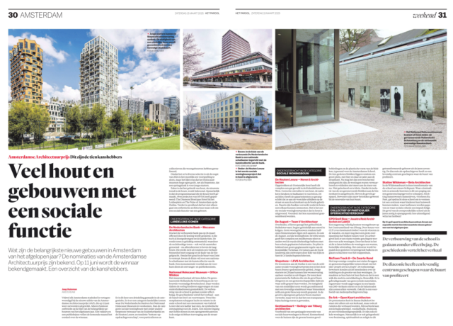 Nominaties AAP 2025 in Het Parool